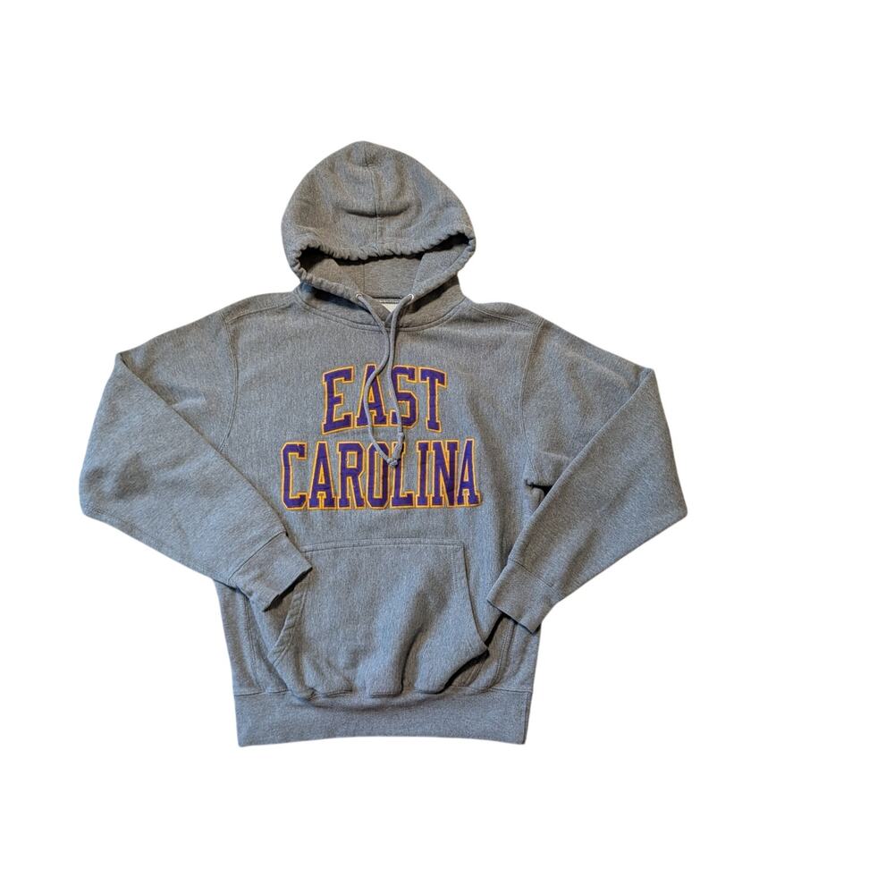 MV Sport Pro Weave Men's East Carolina Pirates Gray Hoodie Sweatshirt Size S